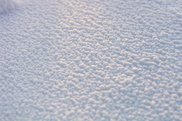 Όμορφη Υφή Χιονιού Όμορφο Φως Του Ήλιου Δείχνει Την Υφή — Φωτογραφία Αρχείου