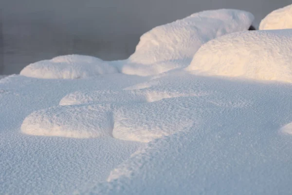 Прекрасна Текстура Снігу Прекрасне Сонячне Світло Показує Текстуру Деталі Снігу — стокове фото