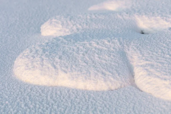 Schöne Textur Von Schnee Schönes Sonnenlicht Zeigt Die Textur Und — Stockfoto