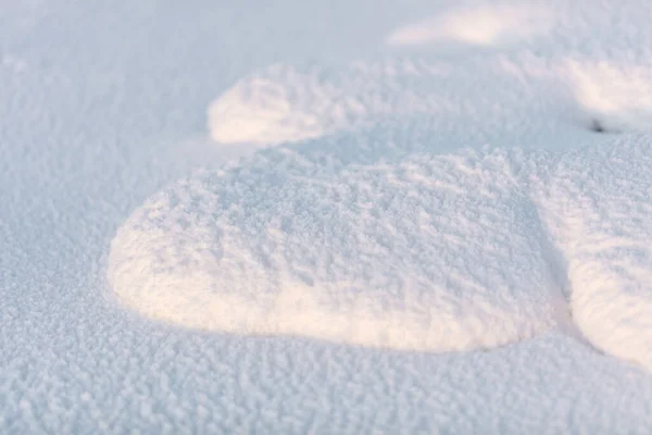 雪の美しい質感 美しい日差しが雪の質感と詳細を示しています — ストック写真