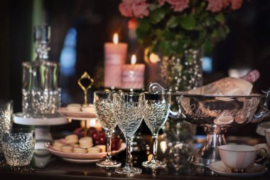 Olay ya da kutlama için zarif masa dekorasyonu