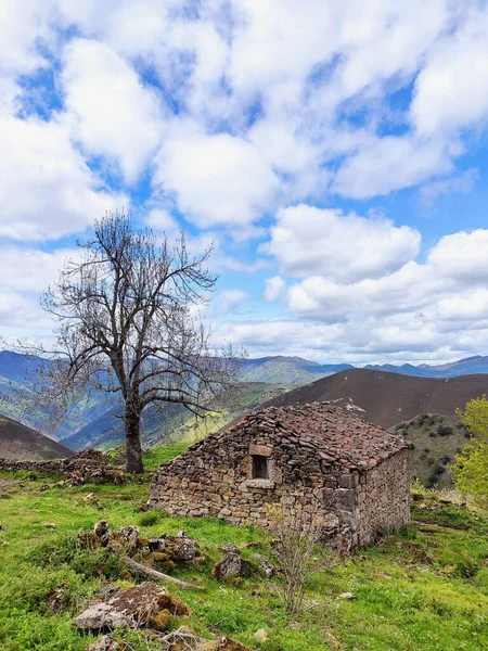 Hut Valcarcel Somiedo Natuurpark Biosfeerreservaat Asturië Spanje — Stockfoto