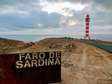Punta Sardina deniz feneri, Galdar belediyesi, Gran Kanarya adası, Kanarya adaları, İspanya