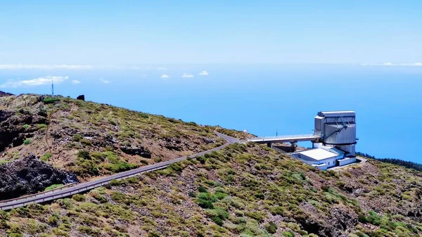 Galileo National Telescope, Observatorium Roque de los Muchachos, Insel La Palma, Kanarische Inseln, Spanien. 4. August 2021 — Stockfoto