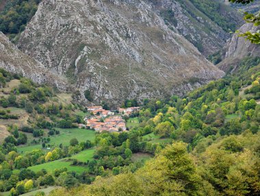 La Foz köyü, Redes Doğal Parkı, Asturias, İspanya