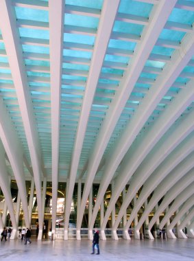Santiago Calatrava 'nın Oviedo Şehri Kongre Sarayı Konferans ve Sergi Merkezi, Oviedo, İspanya
