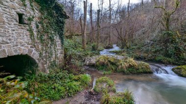 Bimenes Mills Route Barrial Mill, PR-AS 141, İspanya, Asturias, Bimenes belediyesi.