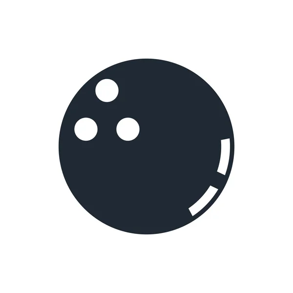 Icono bola de bouling — Archivo Imágenes Vectoriales