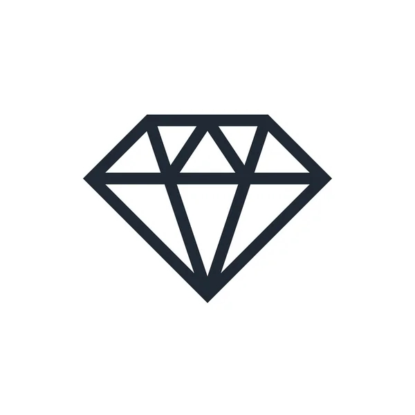 Icône diamant — Image vectorielle