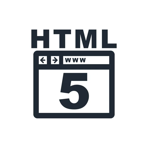 Ícone html 5 — Vetor de Stock