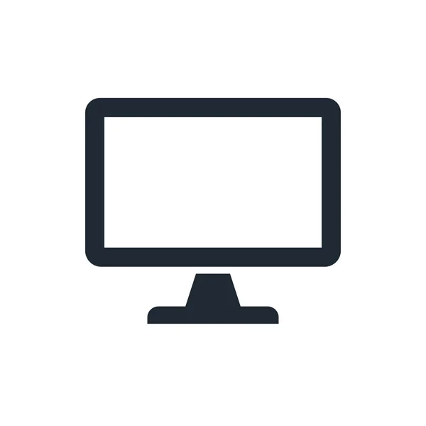 Pantalla de monitor de icono — Vector de stock