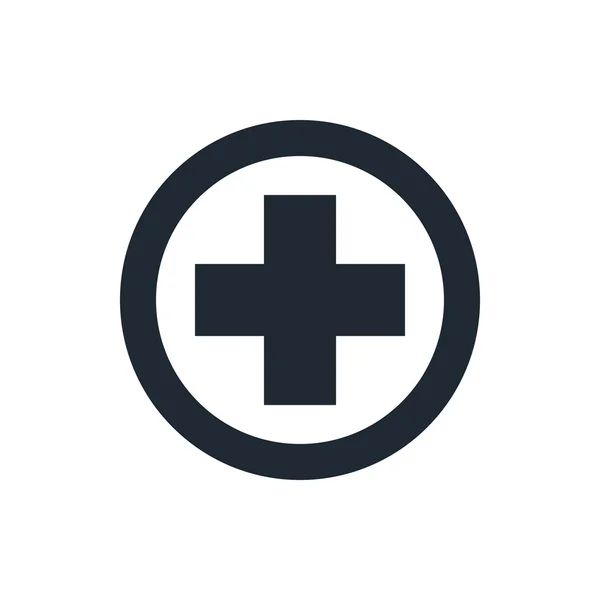 Медицинская икона в раунде — стоковый вектор