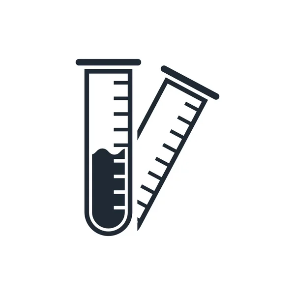 아이콘 테스트 튜브 — 스톡 벡터