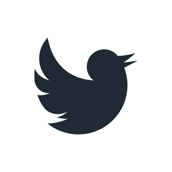 Icono twiter — Vector de stock