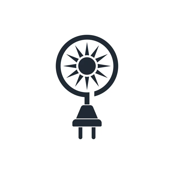 Sun energy icon — Stock Vector