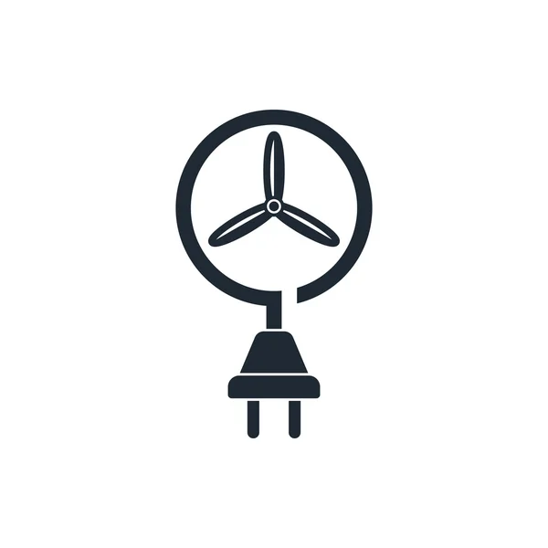 Wind energy icon — Stock Vector