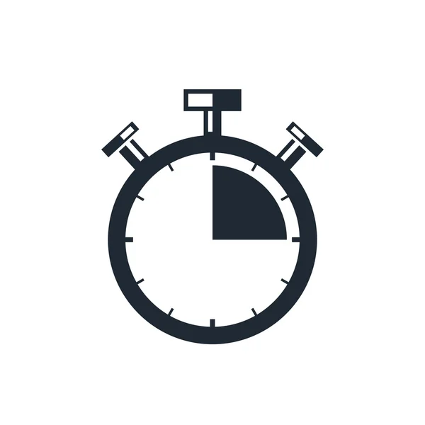 Stopwatch segment pictogram — Stockvector