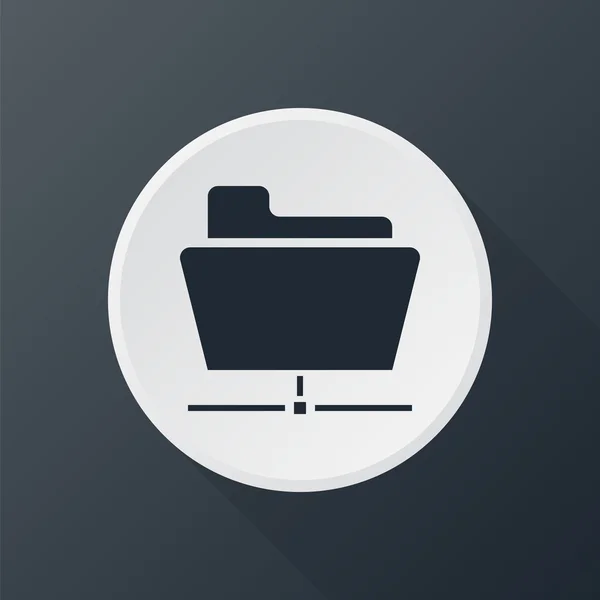 Groupe pictogram van de folder — Stockvector