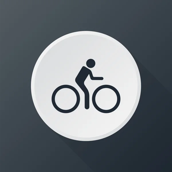 Icon bicycle — Stock Vector