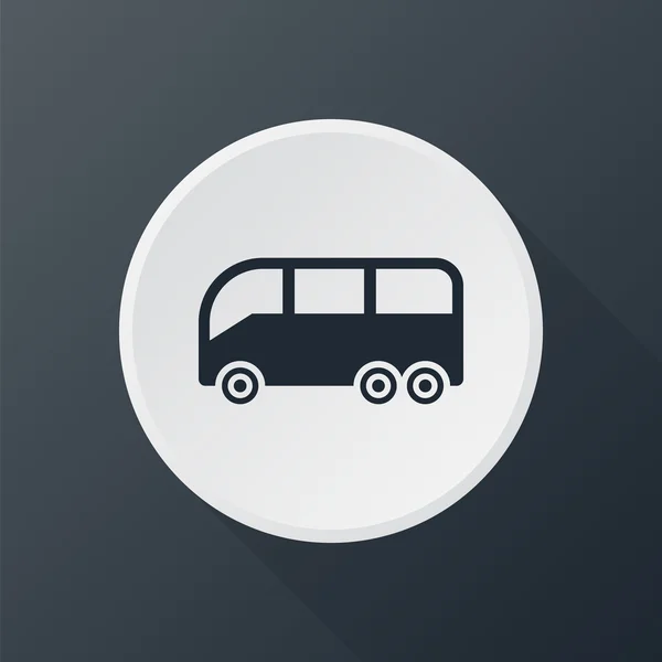 Icono perfil de bus — Vector de stock