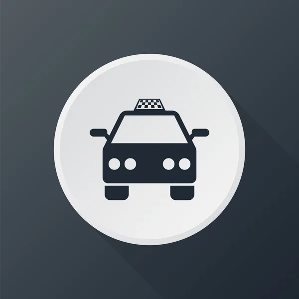 Icono coche taxi — Vector de stock