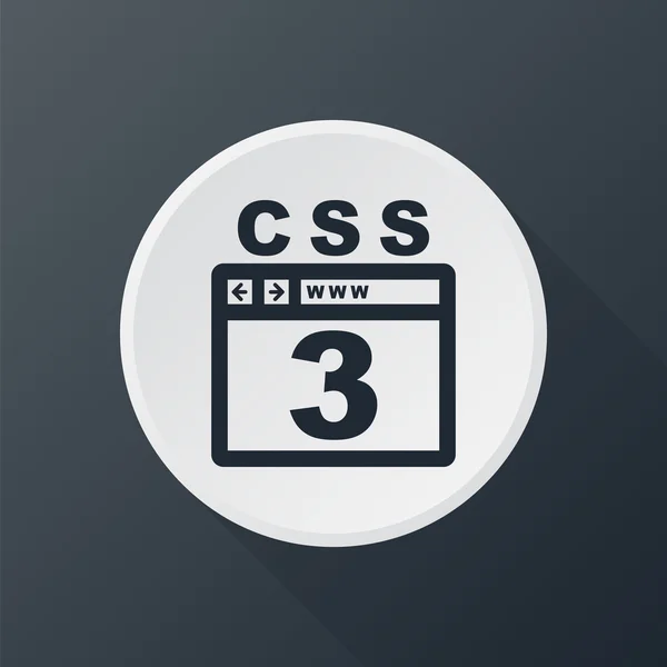 Symbol css 3 — Stockvektor