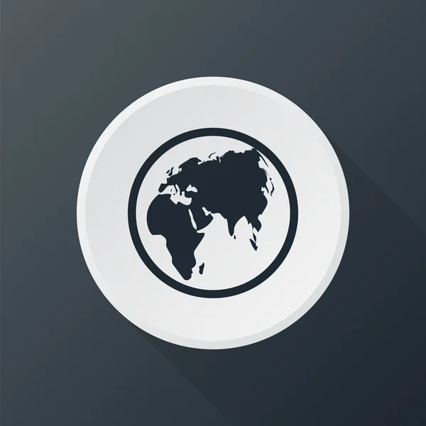 Terrain global Icon — Image vectorielle