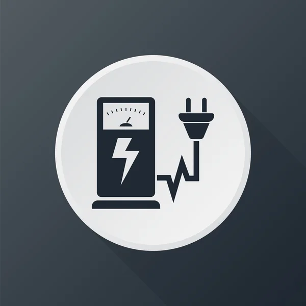 Pictogram electrogas station — Stockvector