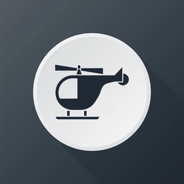 Pictogram helikopter profiel — Stockvector