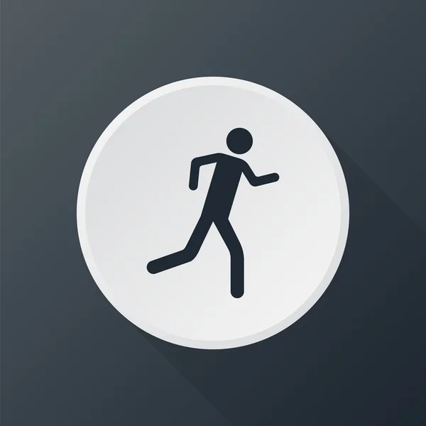 Icono hombre corriendo — Archivo Imágenes Vectoriales