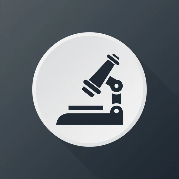 Microscopio a icone — Vettoriale Stock