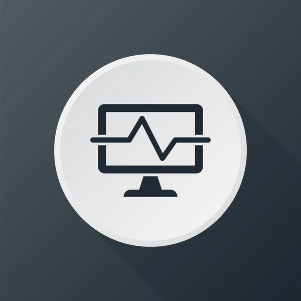 Pictogram medische computing diagnostyc — Stockvector