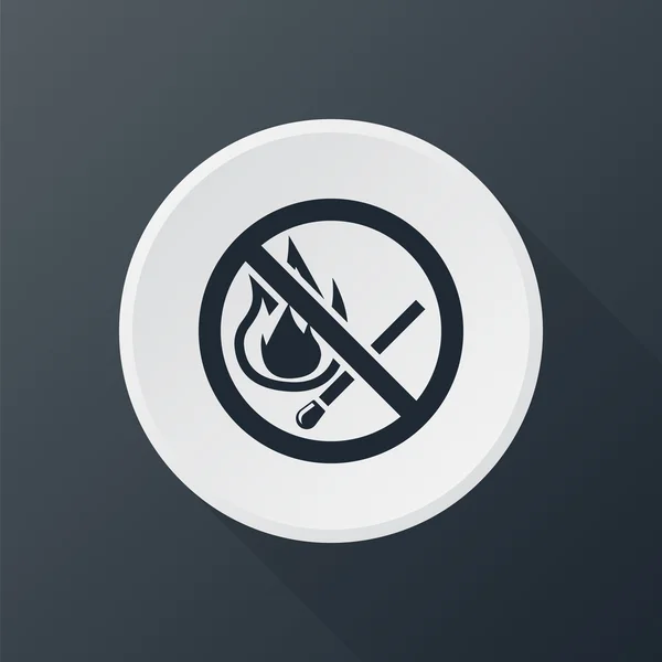 Icône pas de feu — Image vectorielle