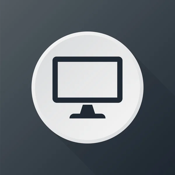 Pantalla de monitor de icono — Vector de stock