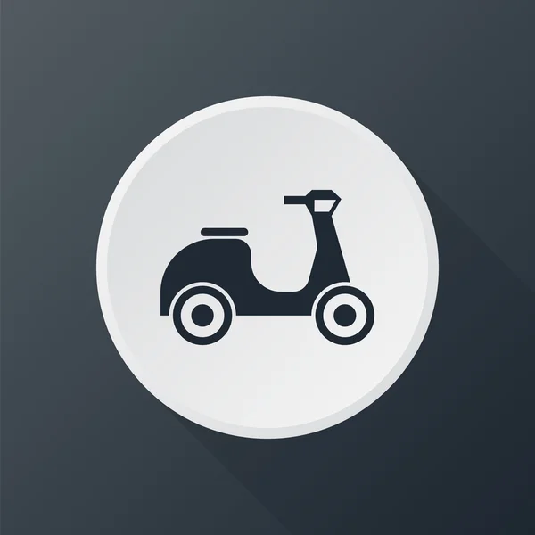 Icono scooter profole — Vector de stock
