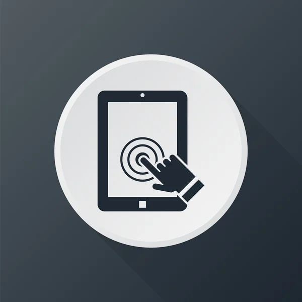 Icon-Touch-Tablet — Stockvektor