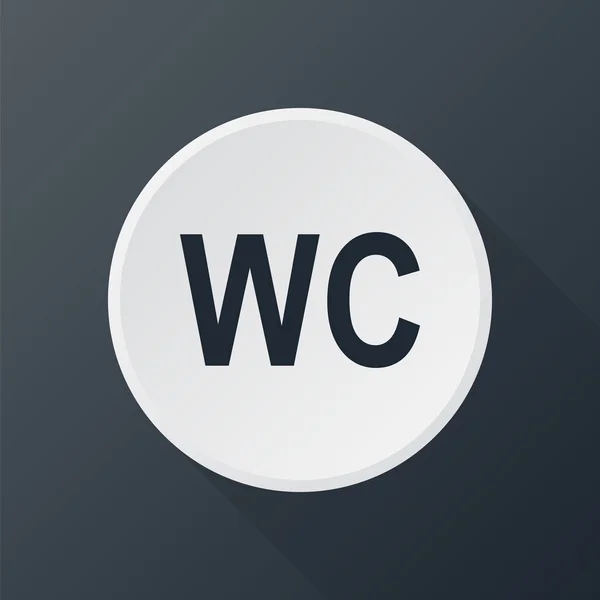 Ikonen Wc — Stock vektor