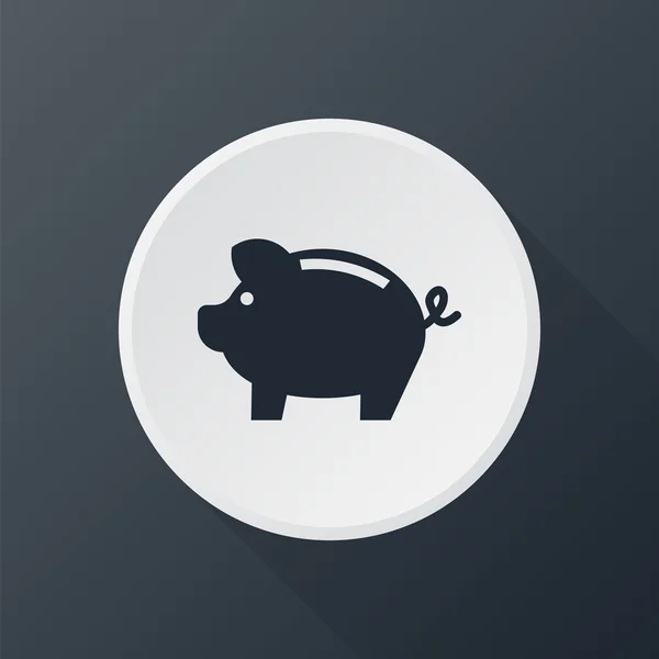 Icona soldi maiale Grafiche Vettoriali