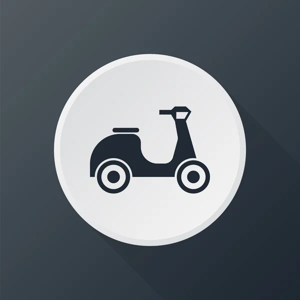 Icono scooter profole Gráficos Vectoriales