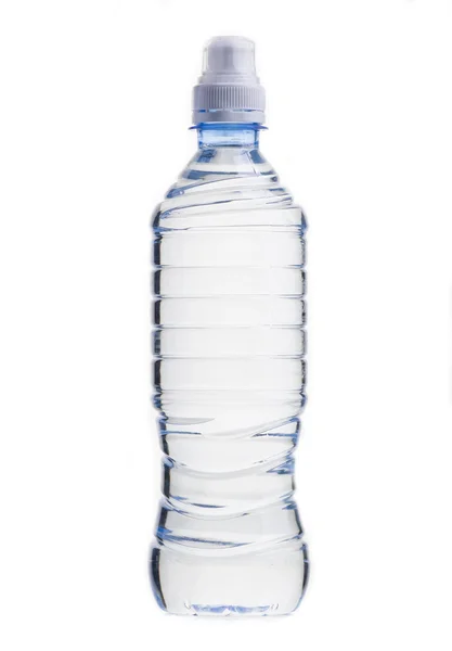 Butelka z wodą na białym tle Obrazek Stockowy