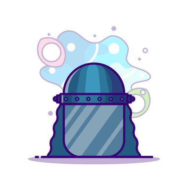  Polis miğferi ikon vektör illüstrasyon tasarımı