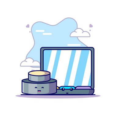 Ağ İniş Sayfaları ya da Etiketi ve Arkaplanı Olan Web İniş Sayfaları için Düz Çizgi Film tarzında Kadın Gündüz Vektör Simgesi ResimleriName