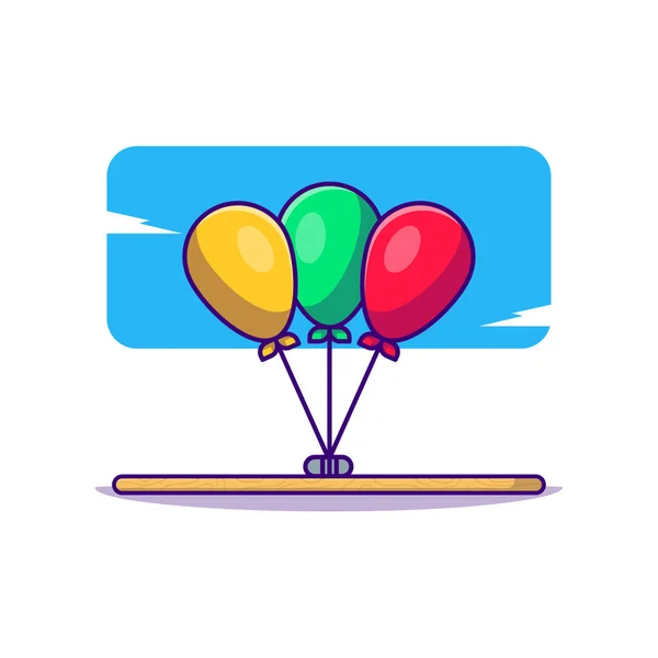 Ballon Vector Cartoon Illustraties — Stockvector