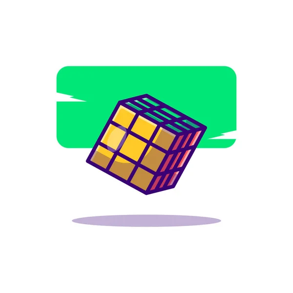 Rubiks Cube Toys Illustrations Dessins Animés Vectoriels — Image vectorielle