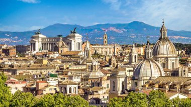 Skyline, Roma Panoramik Manzarası, İtalya şehir manzarası