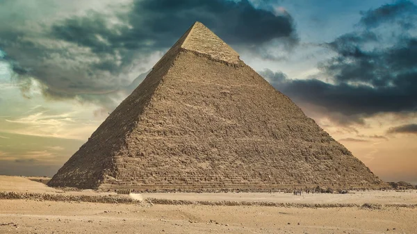 Великие Пирамиды Гизы Египте — стоковое фото