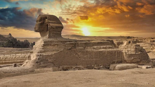Gran Esfinge Guiza Egipto —  Fotos de Stock