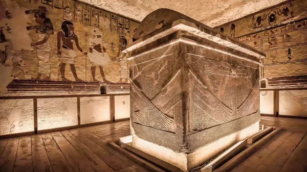 Внутренняя Долина Царей Гробниц Египте — стоковое фото