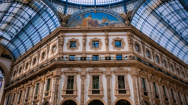 Ceiling Mosaics Building Details Milan Galleria Vittorio Emanuele — Stock Photo, Image