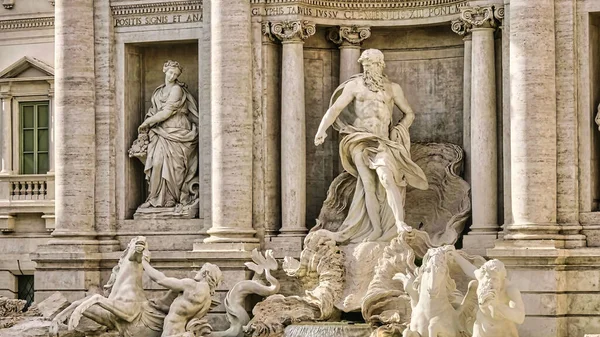 Trevi Fountain Fountain Trevi District Rome Italy Designed Italian Architect — Fotografia de Stock